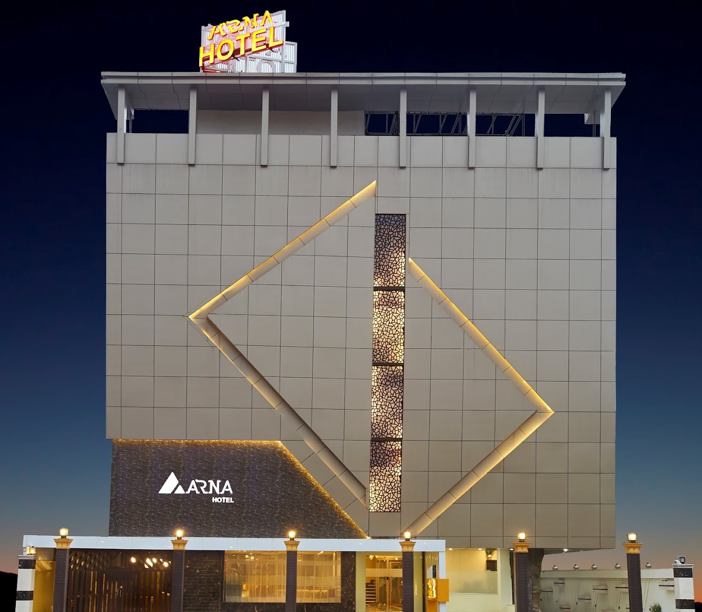 Arna Hotel — Banquet Hall in Bangalore (on-site parking, in-house decoration, outside catering allowed, bar service available)