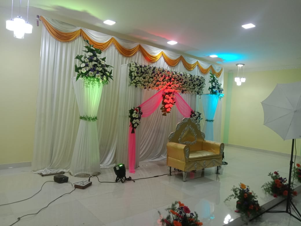 KRK Event Function Hall — Banquet Hall in JP Nagar, Bangalore (on-site parking, in-house decoration, DJ permitted, bar service available)