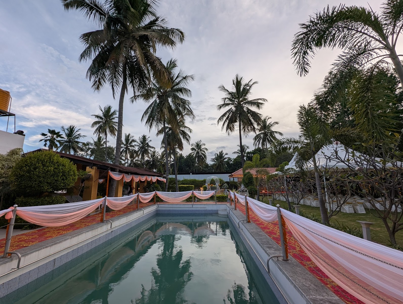 B. K. Farms — Banquet Hall in Bangalore (on-site parking, in-house decoration, bar service available, 4.0★ rated)