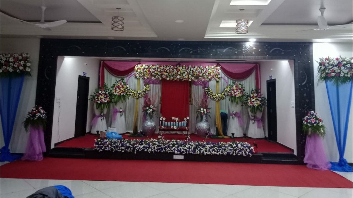 Nethravathi Party Hall — Banquet Hall in Bangalore (on-site parking, in-house decoration, bar service available, 100–150 guest capacity)